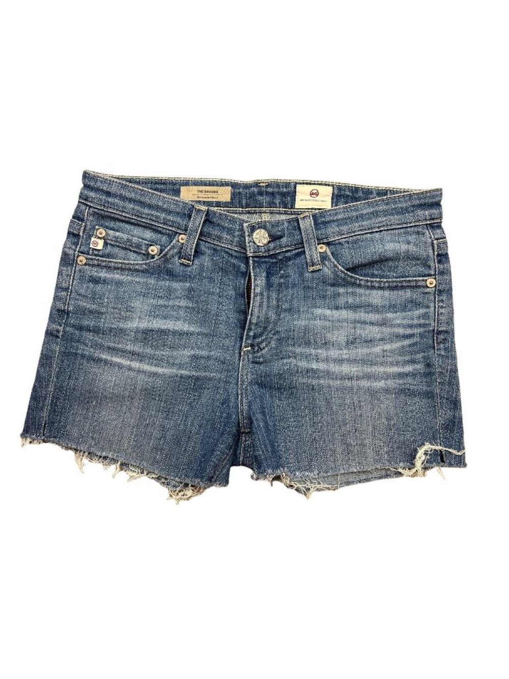 AG The Brooke Bermuda Cutoff Denim Shorts 2" Inseam size 25
